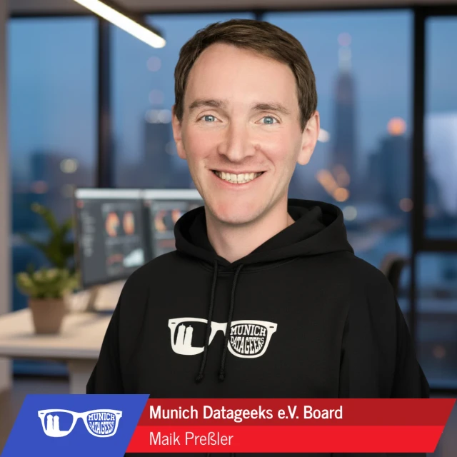 Maik Preßler is the second chair of the munich datageeks